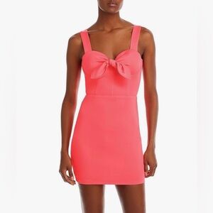 FORE Knot-Front Sleeveless Mini Dress